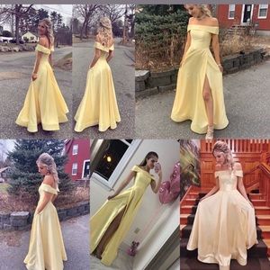Yellow prom dress